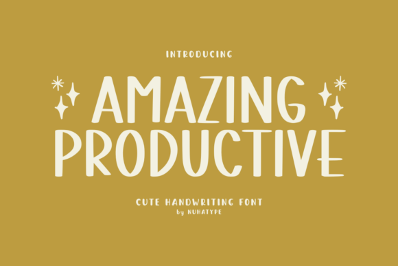 Amazing Productive: A Handwritten Font for Editorial Charm