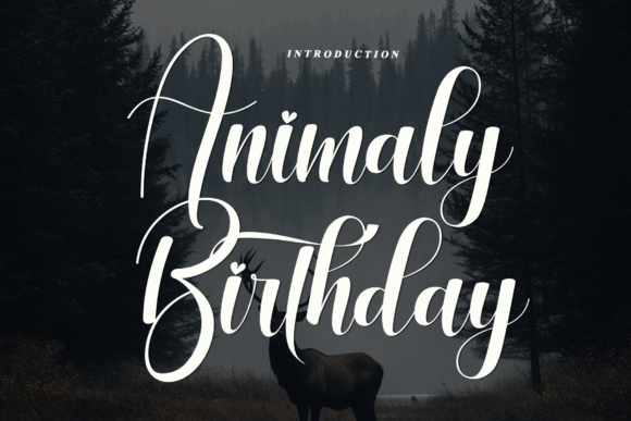 Animaly Birthday: A Stylish Script Font for Creative Makers