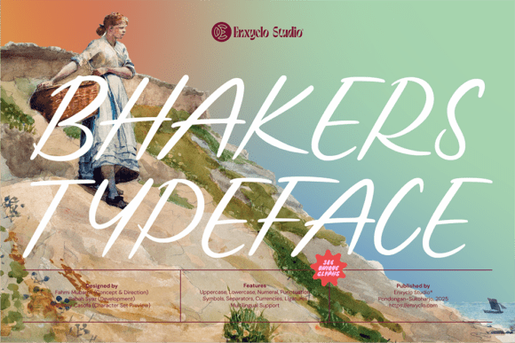 Bhakers: A Dynamic Script Font for Editorial Design