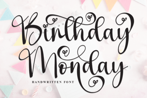 Birthday Monday: A Stylish Script Font for Elegant Editorial Design