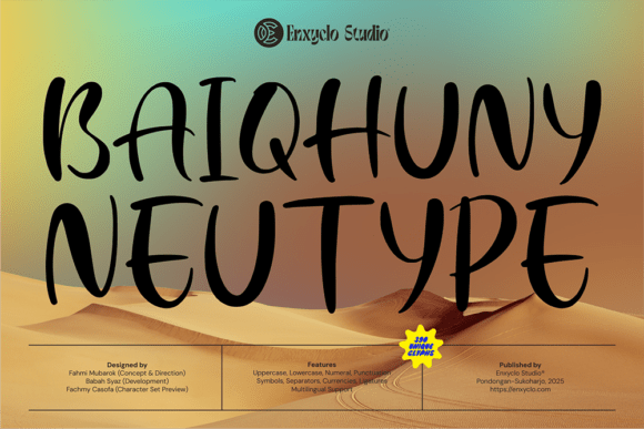 Bring Your Creations to Life with Baiqhuny Font