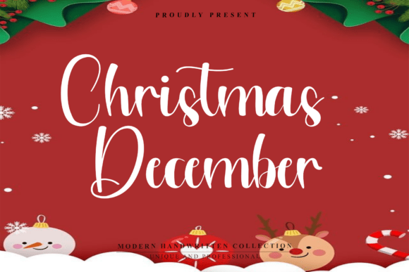 Chirstmas December: A Handwritten Font for Editorial Charm