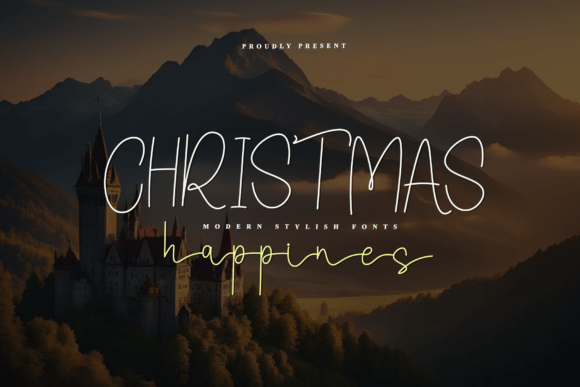 Christmas Happines: A Bold Script Font for Eye-Catching Campaigns