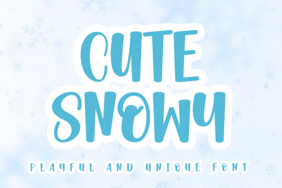Cute Snowy: A Luxurious Script Font for Engaging Campaigns
