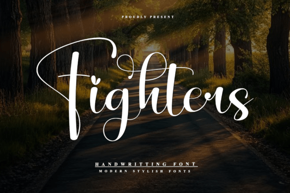 Discover the Elegance of Fighters: A Handwritten Font for Editorial Charm
