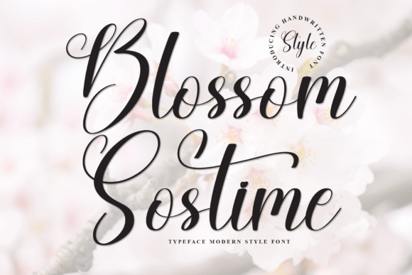 Discover the Whimsical Charm of Blossom Sostime Font
