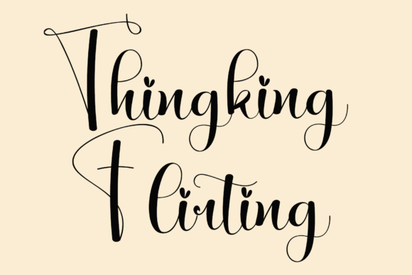 Discover Thingking Flirting: A Font for Elegant Branding