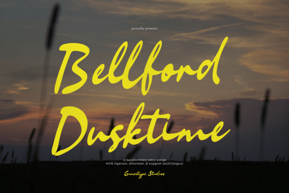 Enhance Your Brand with Bellford Dusktime Font