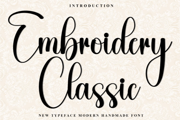Enhance Your Brand with Embroidery Classic Font