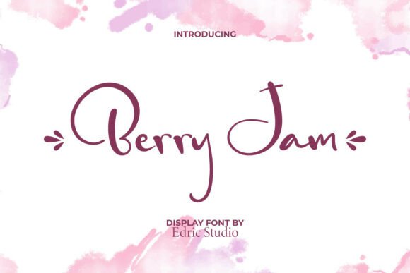 Enhance Your Editorial Design with Berry Jam Font