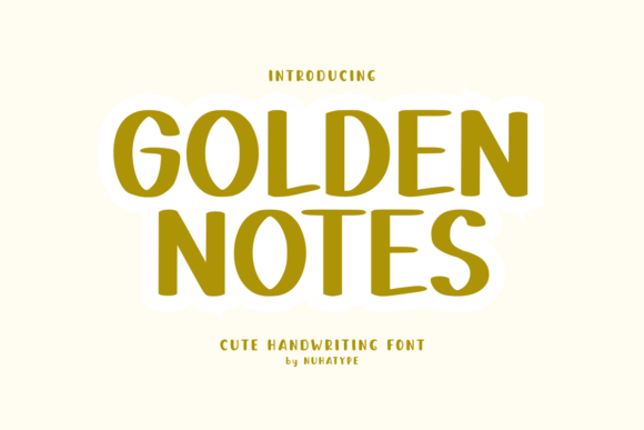 Golden Notes: A Handwritten Font for Bold Branding