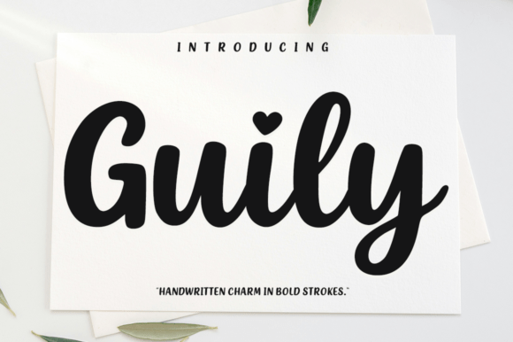 Guily: The Bold Script Font for Eye-Catching Campaigns