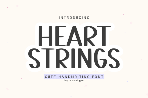 Heart Strings: A Handwritten Font for Web Design