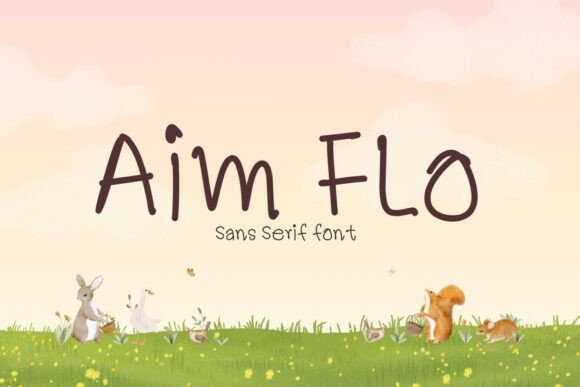 Introducing Aim Flo: A Playful Handwritten Font for Creative Projects