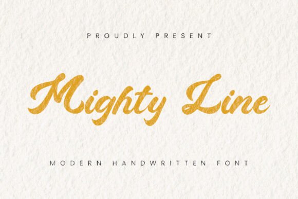 Introducing Mighty Line: A Versatile Font for Creative Branding