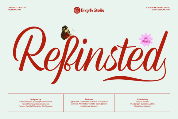 Refinsted: A Script Display Font for Elegant Branding