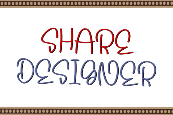 Share Designer: A Graceful Script Font for Branding