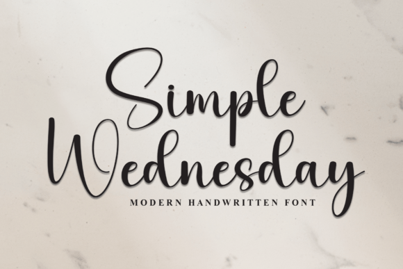 Simple Wednesday: A Modern Handwritten Font for Makers