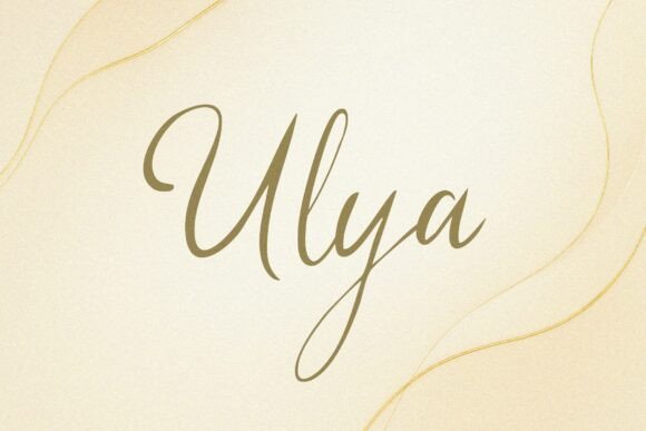 Ulya: The Elegant Script Font for Refined Editorial Design