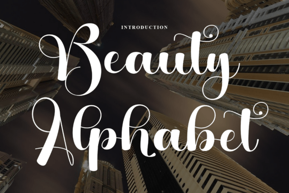 Unleash Elegance with Beauty Alphabet Font