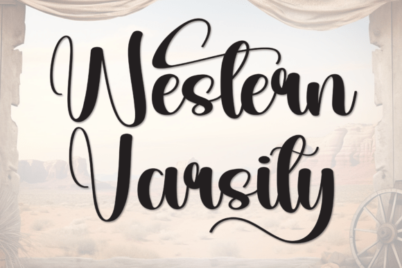 Western Varsity: A Stylish Script Font for Elegant Branding