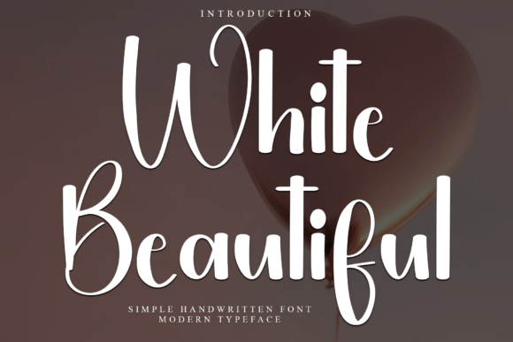 White Beautiful: A Festive and Merry Typeface for Editorial Charm