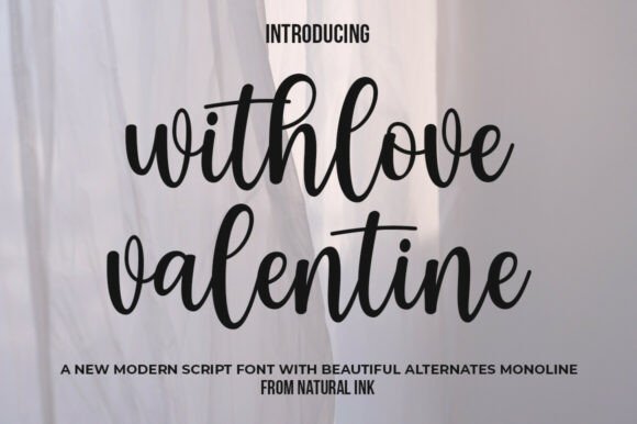 With Love Valentine: A Modern Script Font for Web Design