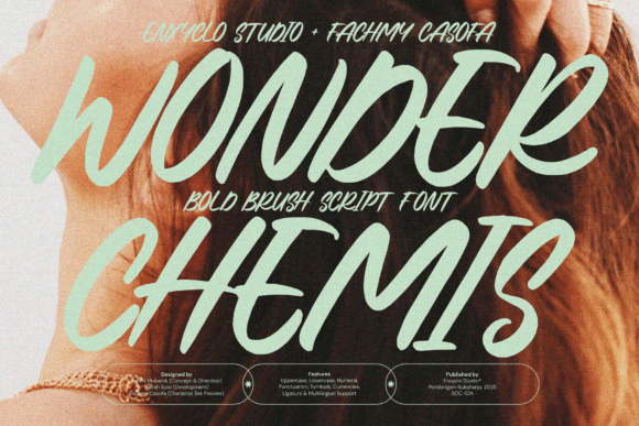 Wonder Chemis: A Bold Brush Script Font for Creative Web Design